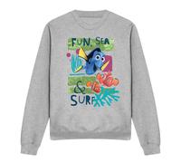 Disney Finding Nemo Fun, Sea, Surf Sweatshirt Light Grey Light Grey XL
