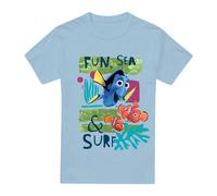 Disney Finding Nemo Fun, Sea, Surf T-Shirt Light Blue Light Blue S