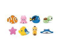 Disney Finding Nemo Just Keep Splashing 8 Piece Bath Set by Bright Starts, Featuring Nemo, Dory, Crush and More Baby Bath Squirter Toys, Unisex, 9 Months+
