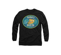 Disney Finding Nemo Nemo's Dive In Long Sleeve T-Shirt, Black | Size: Large Disney Black L
