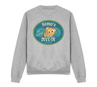 Disney Finding Nemo Nemo's Dive In Sweatshirt Light Grey Light Grey M