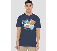 Disney Finding Nemo Pixar Finding Nemo Number 1 Dad Marlin T-Shirt, Heather Navy Navy XXL