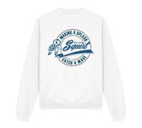 Disney Finding Nemo Squirt Catch A Wave Sweatshirt White White