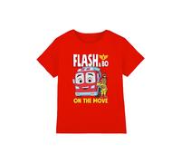 Disney Firebuds Flash Fire Engine Kids T-Shirt, Red | Size: 5-6 Years Disney Red 5-6 Years