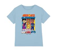 Disney Firebuds Heroes in Training Kids T Shirt, Light Blue, 3-4