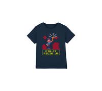 Disney Fix It Felix Jr T-Shirt Navy | Size: 7-8 Years Disney Navy 7-8 Years
