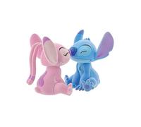 Disney Flocked Kissing Stitch & Angel Figures