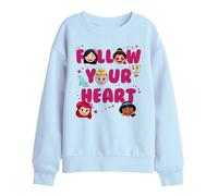 Disney Follow Your Heart Kids Sweatshirt, Light Blue, 7-8