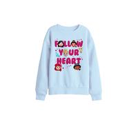 Disney Follow Your Heart Kids Sweatshirt, Light Blue | Size: 9-11 Years Disney Light Blue 9-11 Years