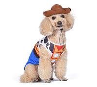 Disney for Pets Halloween Toy Story Woody Costume - Small -| Cowboy Dog Costume from Toy Story, Halloween Costumes for Dogs, Officially Licensed Disney Dog Halloween Costume, Multicolor