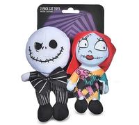 Disney for Pets Tim Burton's The Nightmare Before Jack and Sally Catnip Kicker Cat Toys- 2PK | Cat Toys with Catnip | Nightmare Before Christmas Movie Toys for Cats, Official Cat Toy Product