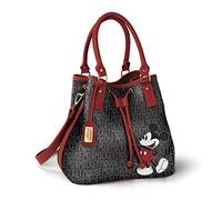 Disney 'Forever Mickey' Handbag - Officially Licensed Disney Ladies' Handbag, with A Custom-Print and A Luggage Tag with Mickey Mouse Signature Plaque. by The Bradford Exchange