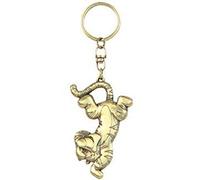 Disney Brass Keyring Freeform Tigger Multi-colored 1"