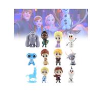 Disney Frozen 12-Piece Mini Figurine Set: Elsa, Anna & Olaf Desk Decor, Collectible Gift for Xmas