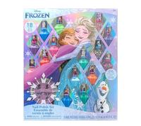 Disney Frozen 15 Piece Nail Varnish Set with Nail Files Makeup Set, Peelable Water Based Nail Varnish Kit, Gifts for Ages 3+ by Townley Girl
