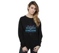 Disney Women's Frozen 2 All In Search Of Something Sweatshirt in Black | Size: 2XL Disney Black 2XL