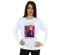 Disney Women's Frozen 2 Anna Live Your Truth Sweatshirt in White | Size: 2XL Disney White 2XL