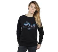 Disney Frozen 2 Believe In The Journey Silhouette Sweatshirt In Black Black