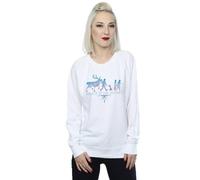 Disney Frozen 2 Believe In The Journey Silhouette Sweatshirt In White White XXL