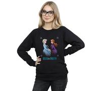Disney Women's Frozen 2 Elsa & Anna Seek The Truth Sweatshirt in Black | Size: Large Disney Black L