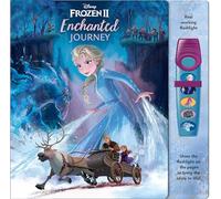 Disney Frozen 2 Elsa, Anna, Olaf and More! - Enchanted Journey - Sound Book and Interactive Sound Flashlight Toy Set - PI Kids (Play-A-Sound)