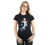 Disney Women's Frozen 2 Elsa Nokk Silhouette Cotton T-Shirt in Black | Size: Medium Disney Black M