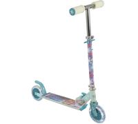 Disney Frozen 2 Folding Inline Kids Scooter for Girls and Boys | Light Up Wheels & Adjustable Handlebar | Officially Licensed