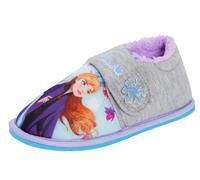 Disney Frozen 2 Girls Slippers Elsa Anna Kids Faux Fur Fleece Lined House Shoes