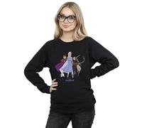 Disney Women's Frozen 2 Group Sweatshirt in Black | Size: Large Disney Black L