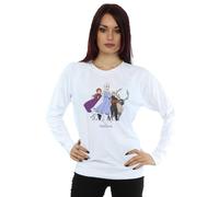 Disney Women's Frozen 2 Group Sweatshirt in White | Size: Medium Disney White M
