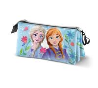 Disney Frozen 2 Heart-Triple Pencil Case, Blue, 23 x 11 cm