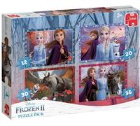Jumbo 19747 Disney Frozen 2 2-4in1 Puzzle Pack