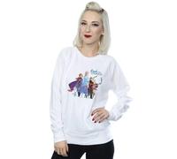 Disney Women's Frozen 2 Lead with Courage Sweatshirt White Large
