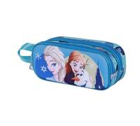 Disney Frozen 2 Lovely-3D Double Pencil Case, Turquoise, 22 x 9,5 cm