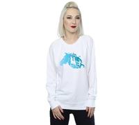 Disney Women's Frozen 2 Nokk Silhouette Sweatshirt in White | Size: 2XL Disney White 2XL