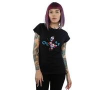 Disney Frozen 2 Olaf Leaf Jump Cotton T-Shirt In Black Black XL