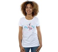 Disney Frozen 2 Olaf Leaf Jump Cotton T-Shirt In White White M