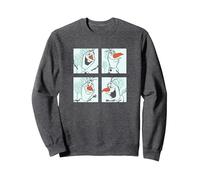 Disney Frozen 2 Olaf Panels Sweatshirt, Adult Unisex, Dark Heather Grey, Small