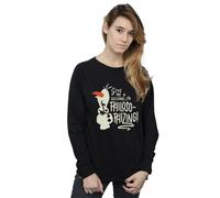 Disney Women's Frozen 2 Olaf Philosophizing Sweatshirt in Black | Size: Small Disney Black S