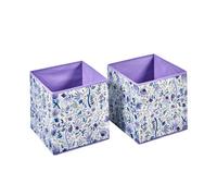 Disney Frozen 2-Pc Fabric Storage Boxes - Durable, Collapsible Toy Chest For Kids' Books, Treasures, And Toys