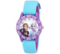 Disney Frozen 2 Quartz Analog Display Watch with Nylon Strap, Blue, 16 (Model: WDS000789), Multicoloured, One Size, multicoloured, Unitalla, strip
