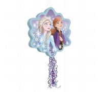 Disney Frozen 2 Shaped Drum Pinata (48cm x 55cm) - Multicolor & Unique Handcrafted Party Game & Decor - Perfect for Kids' Birthday Celebrations - 1 Pc