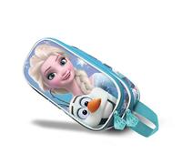 Disney Pencil Case – Frozen 2 Sparkle-3D Double – Blue – 22 x 10 cm