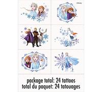 Disney Frozen 2 Temporary Tattoos - 4 sheets, 24 Tattoos