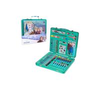 Disney Frozen Kids Art Set 40 Plus Pieces Kids Colouring Sets Paints Colouring Pencils Markers Crayons Gifts for Girls (Green/Multi)