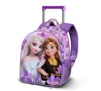 Disney Frozen 2 Violet-Small 3D Backpack with Wheels, Lilac, 26 x 34 cm, Capacity 7 L