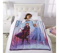 Disney Frozen 2"""" Walking to Winter 4.5lbs Weighted Plush Blanket Featuring: Elsa & Anna