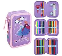 Disney Frozen 3 Tier Large Pencil Case with Stationery Included
