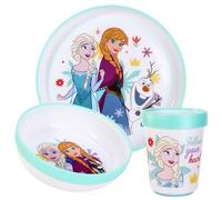 Disney Frozen 3pcs Reusable Bicolor Kids Dinner Tableware Set