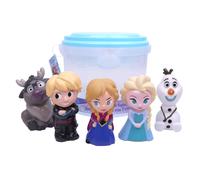 Disney Frozen - 5 Piece Jumbo Squirter Bucket - Bath Toys for Baby and Toddlers - Includes Organizer Bucket - Store Bath Time Water Toys